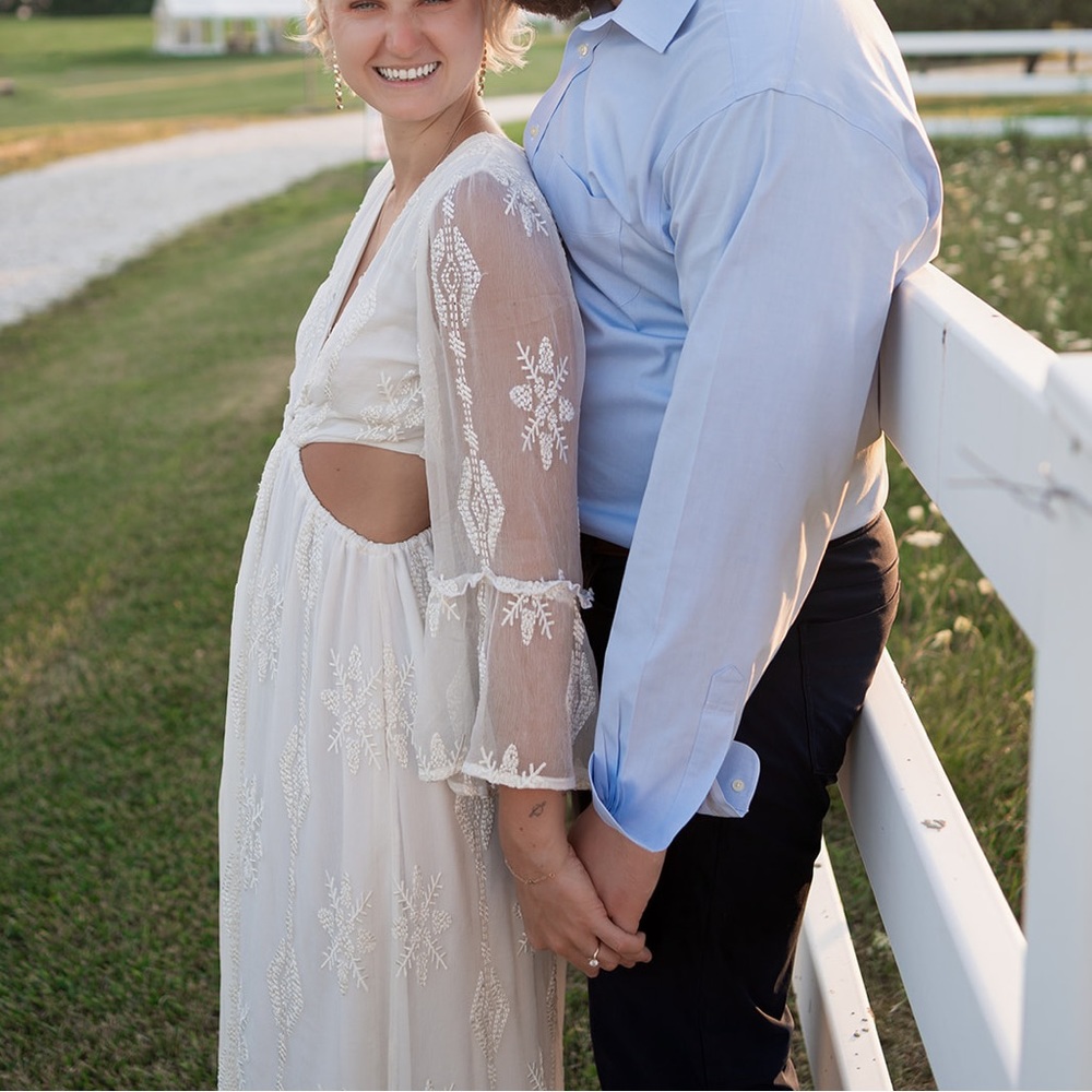 Ramy Brook Freddie Maxi Dress In White XS - Picture 6 of 8